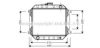 AVA QUALITY COOLING DN2010 Radiator, engine cooling